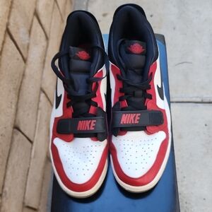 Nike Kids Red, Black, and White Sneakers